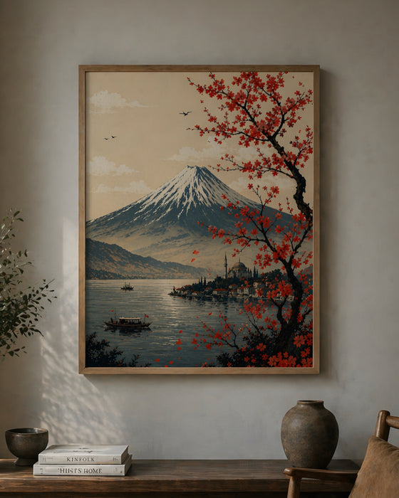Fuji Dağı Tablo – Minimal Manzara Duvar Dekoru K163