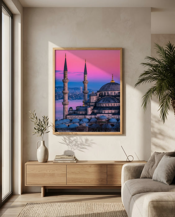 İstanbul Camii Tablo – Gün Batımı Manzara Duvar Dekoru K176
