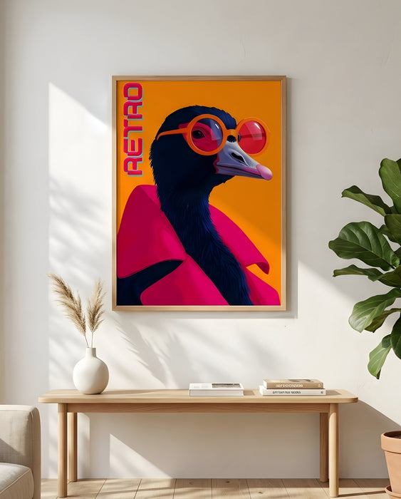 Renkli Flamingo Tablo – Modern Duvar Dekoru K179