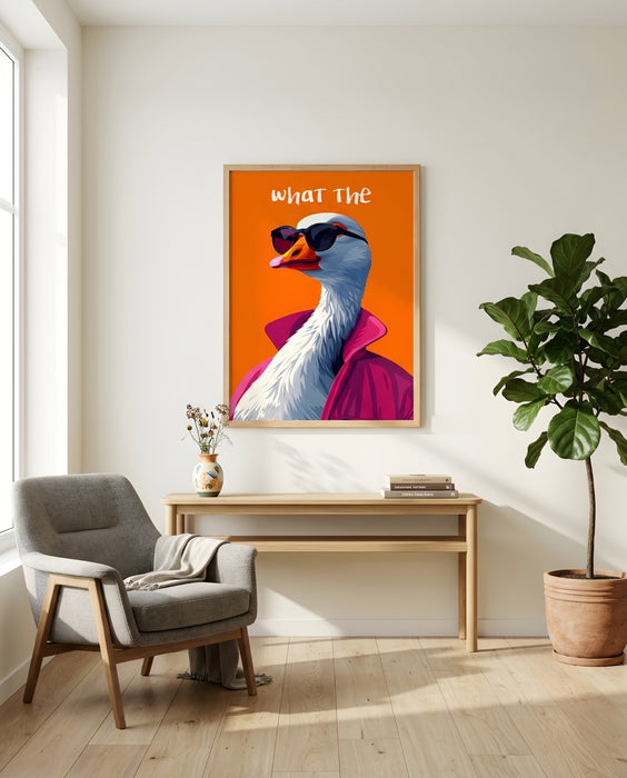 Renkli Flamingo Tablo – Modern Pop Art Duvar Dekoru K175