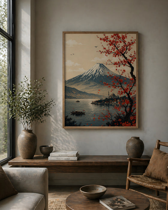 Fuji Dağı Tablo – Minimal Manzara Duvar Dekoru K163