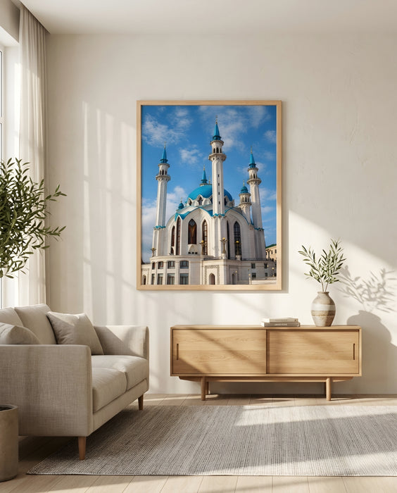 Ayasofya Camii Tablosu | Mavi Kubbe Detaylı İslami Duvar Dekoru K190