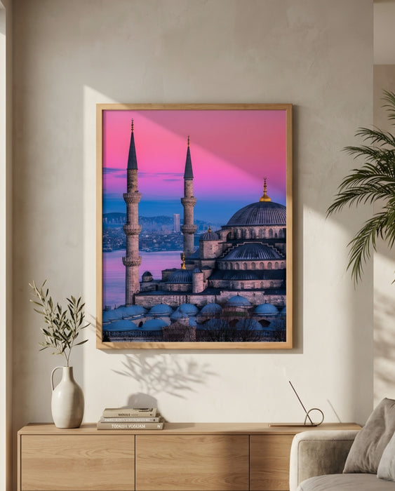 İstanbul Camii Tablo – Gün Batımı Manzara Duvar Dekoru K176