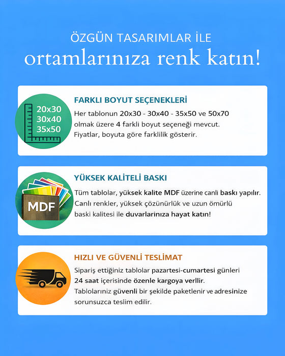 Modern Soyut Silüet Tablo | Bohem Minimal Duvar Dekoru K189