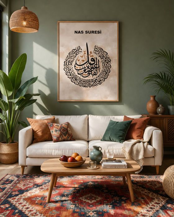 Nas Suresi Dekoratif Tablo K112