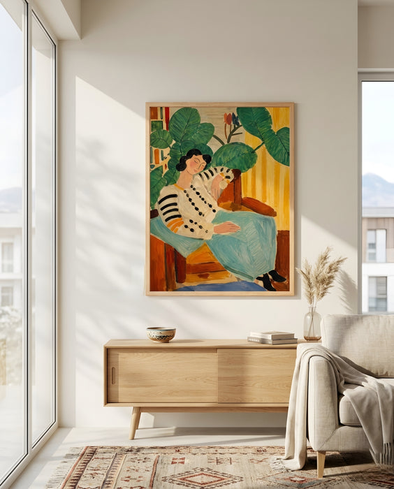 Dinlenen Kadın Tablo – Modern Sanat Dekoru K182