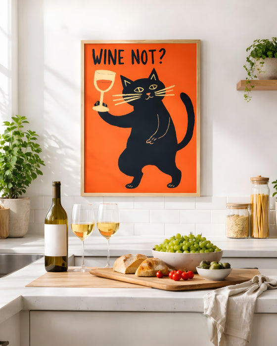 “Wine Not?” Kedi Tablosu K133