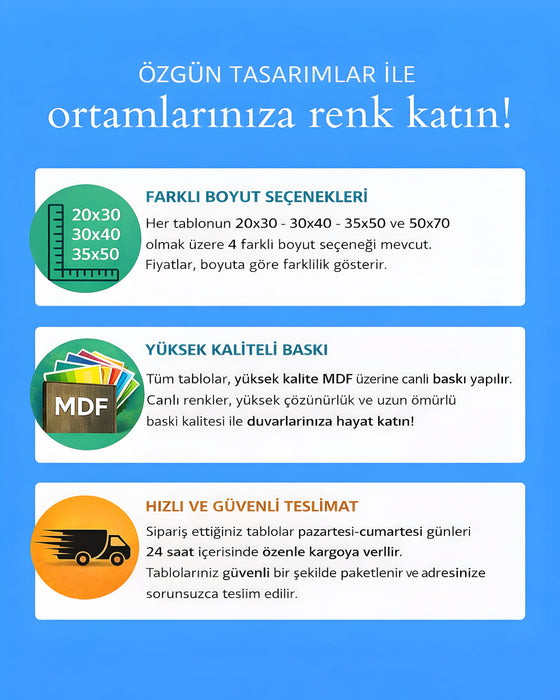 Renkli Soyut Tablo – Modern Duvar Dekoru K183