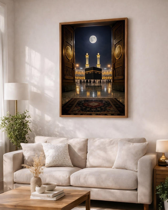 Kâbe Gece Manzarası Tablosu  K125
