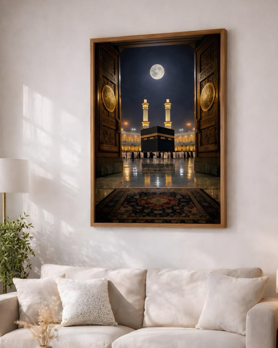 Kâbe Gece Manzarası Tablosu  K125
