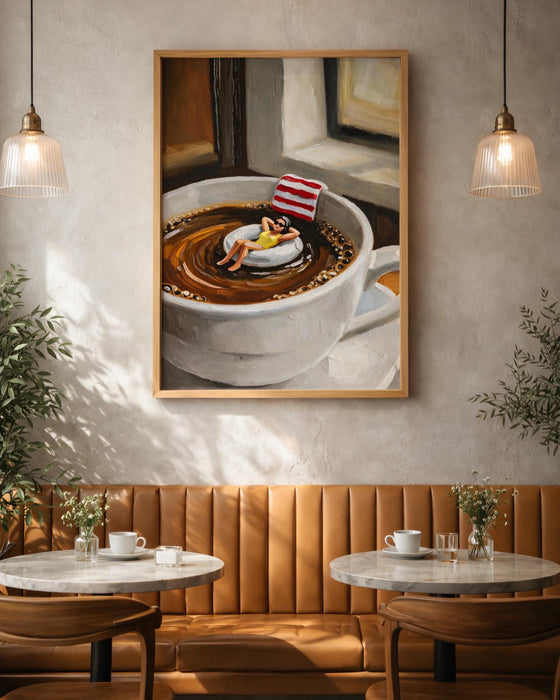 Kahve Temalı Sanatsal Tablo K138
